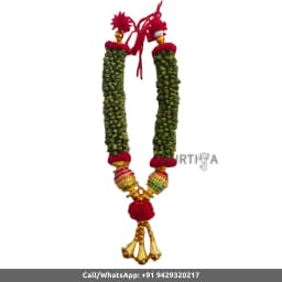 South Indian Wedding Garland – Green Cardamom Mala (Made to Order) - 1
