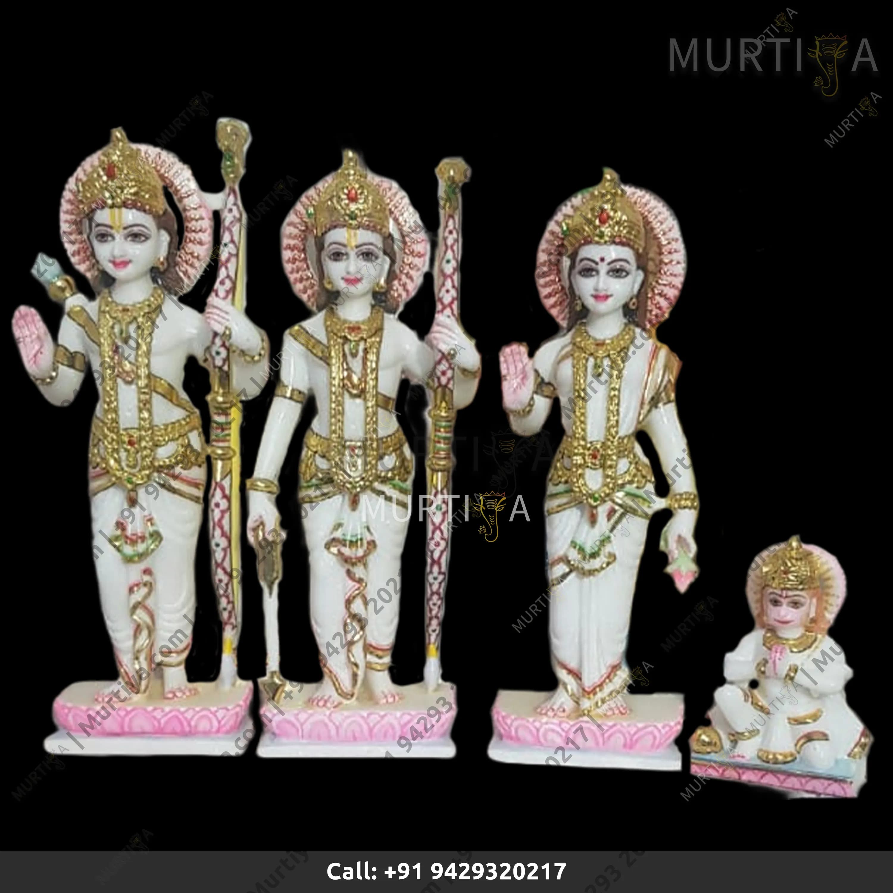 Marble Ramdarbar On Lotus Base Makrana 12–24 Inch